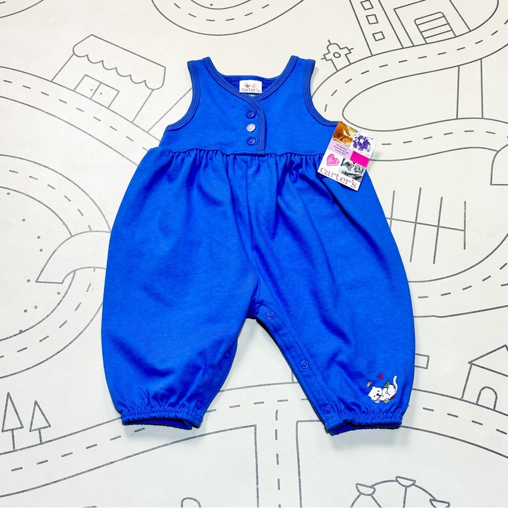 Vintage Deadstock Carter’s Bubble Tank Romper - Made in the USA Tag